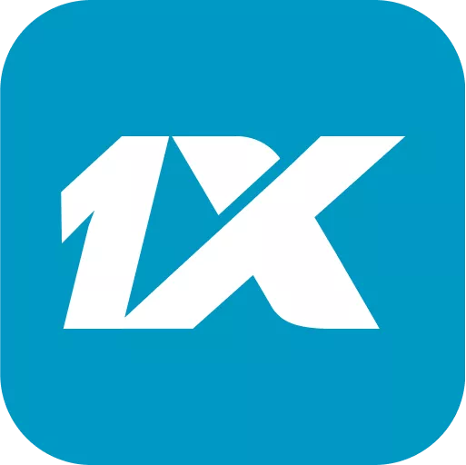 1xBet logo blue background